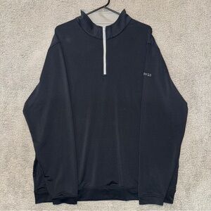 NWT Peter Millar Forge Performance Quarter-Zip Pullover 3X Black